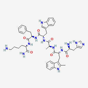 Hexarelin Acetate molecular structure